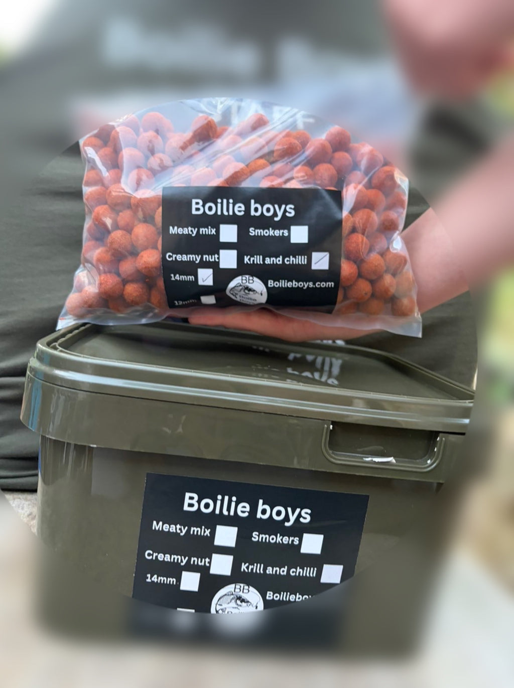 Chilli & krill boilies