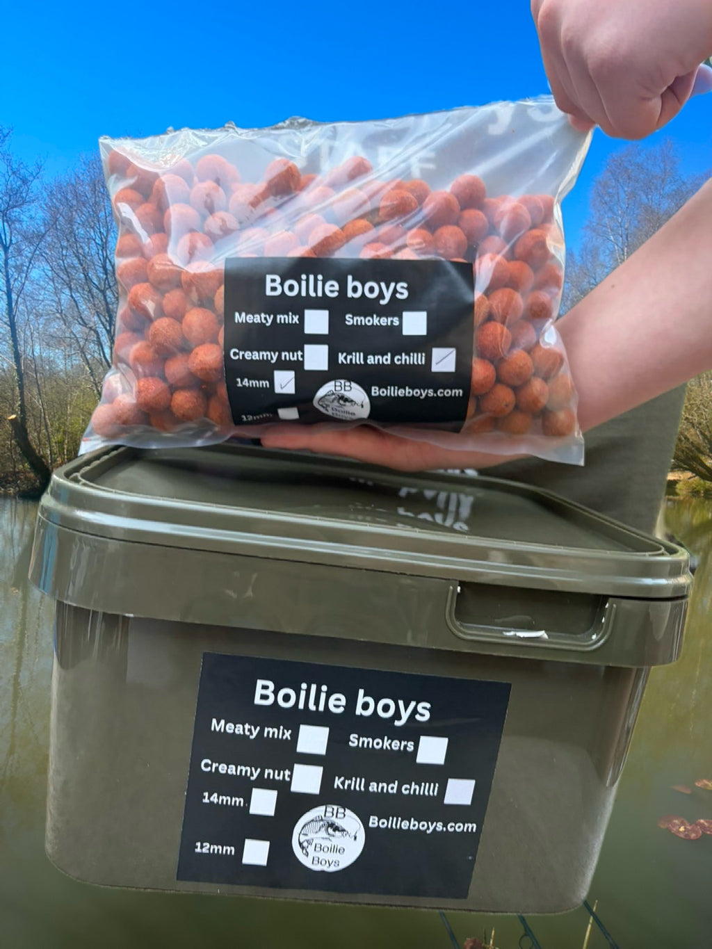 Chilli & krill boilies